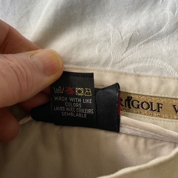 Weir Golf Men's Gray/Beige Performance Golf Shorts Size 36 Preppy Clubhouse - Picture 8 of 13